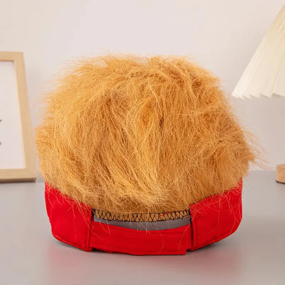 Unique Gift,2024 New American Wig Cap Baseball Cap, Golf Cap, Trump Embroidery Cap