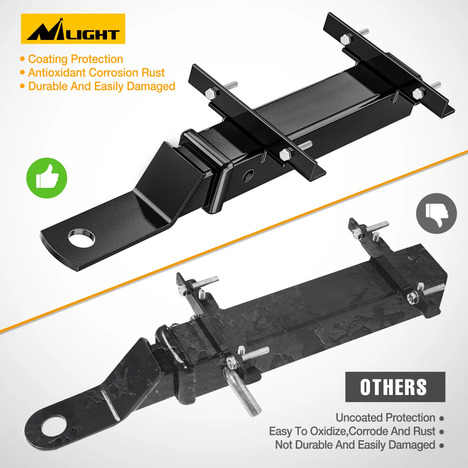 Universal Golf Cart Trailer Hitch 2inch Receiver