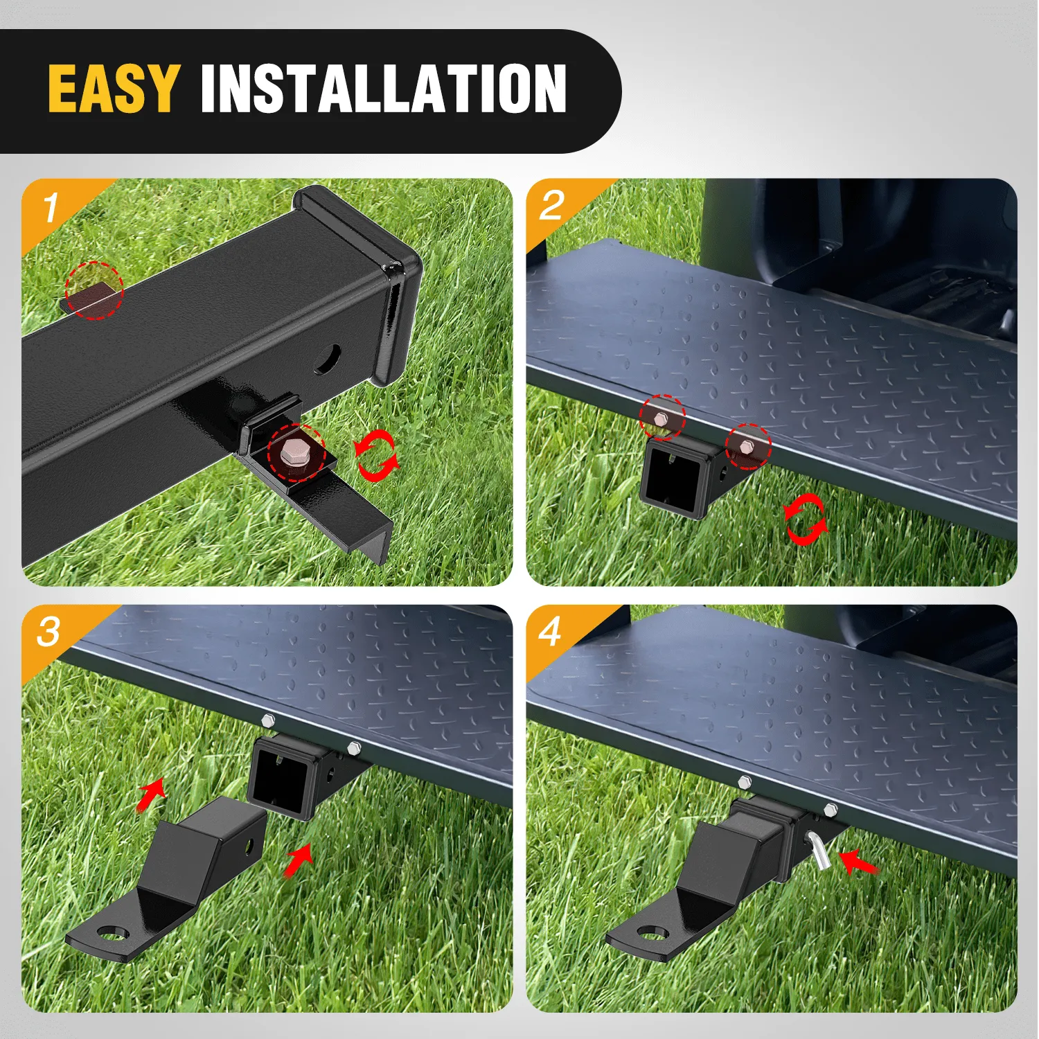 Universal Golf Cart Trailer Hitch 2inch Receiver