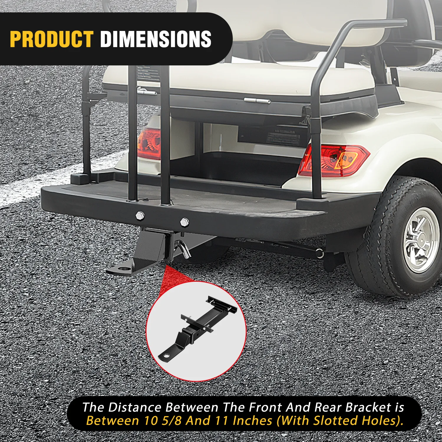 Universal Golf Cart Trailer Hitch 2inch Receiver