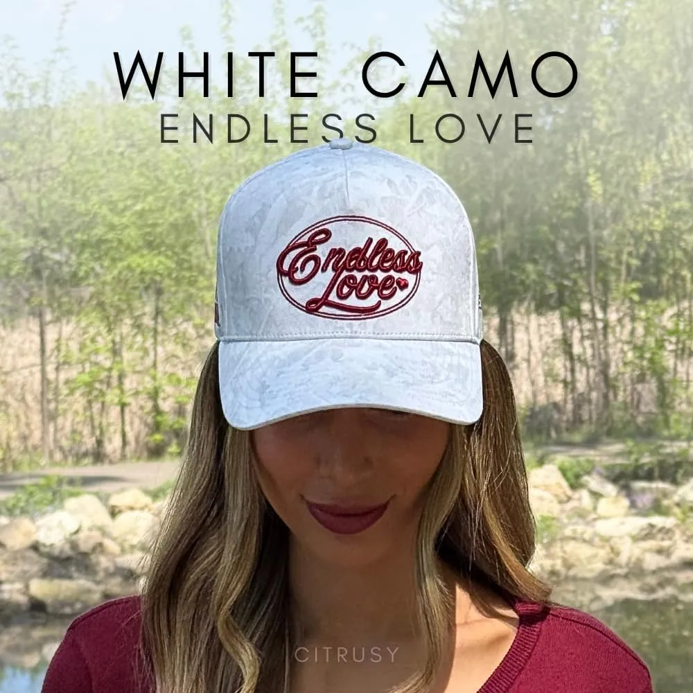 Vintage Fashion Trucker Hat | Men & Women | Trendy Cute Retro Red Caps for Country & Western | Camo Fur Cotton | Snapback
