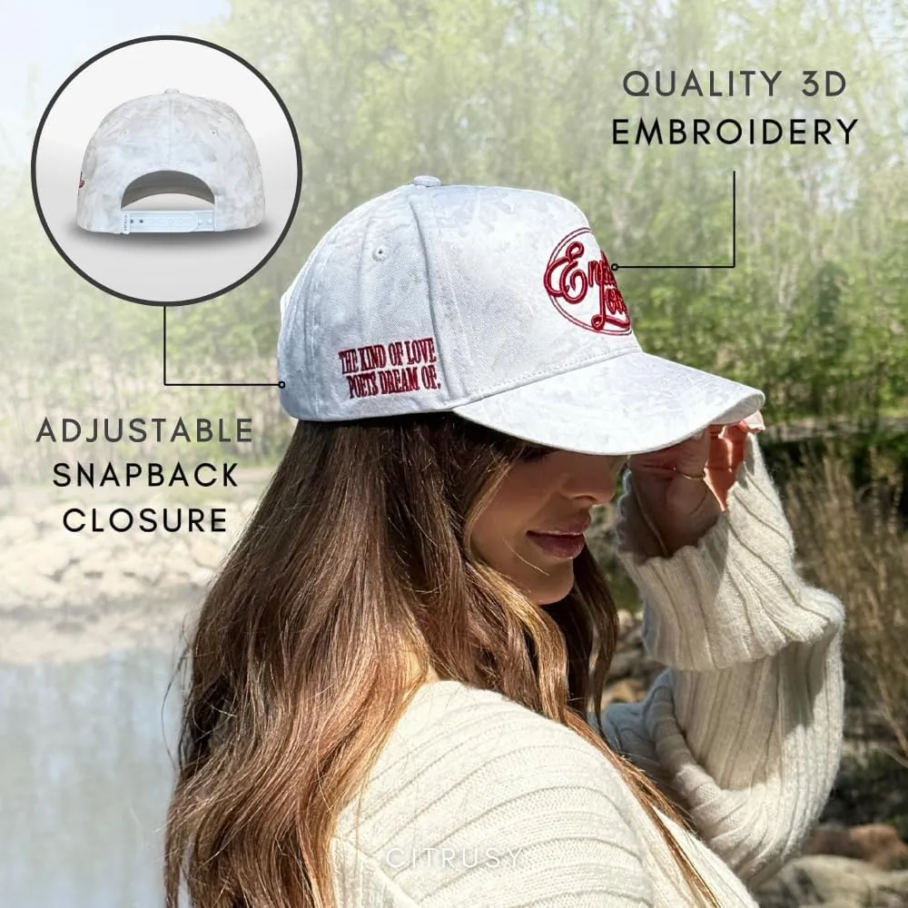 Vintage Fashion Trucker Hat | Men & Women | Trendy Cute Retro Red Caps for Country & Western | Camo Fur Cotton | Snapback