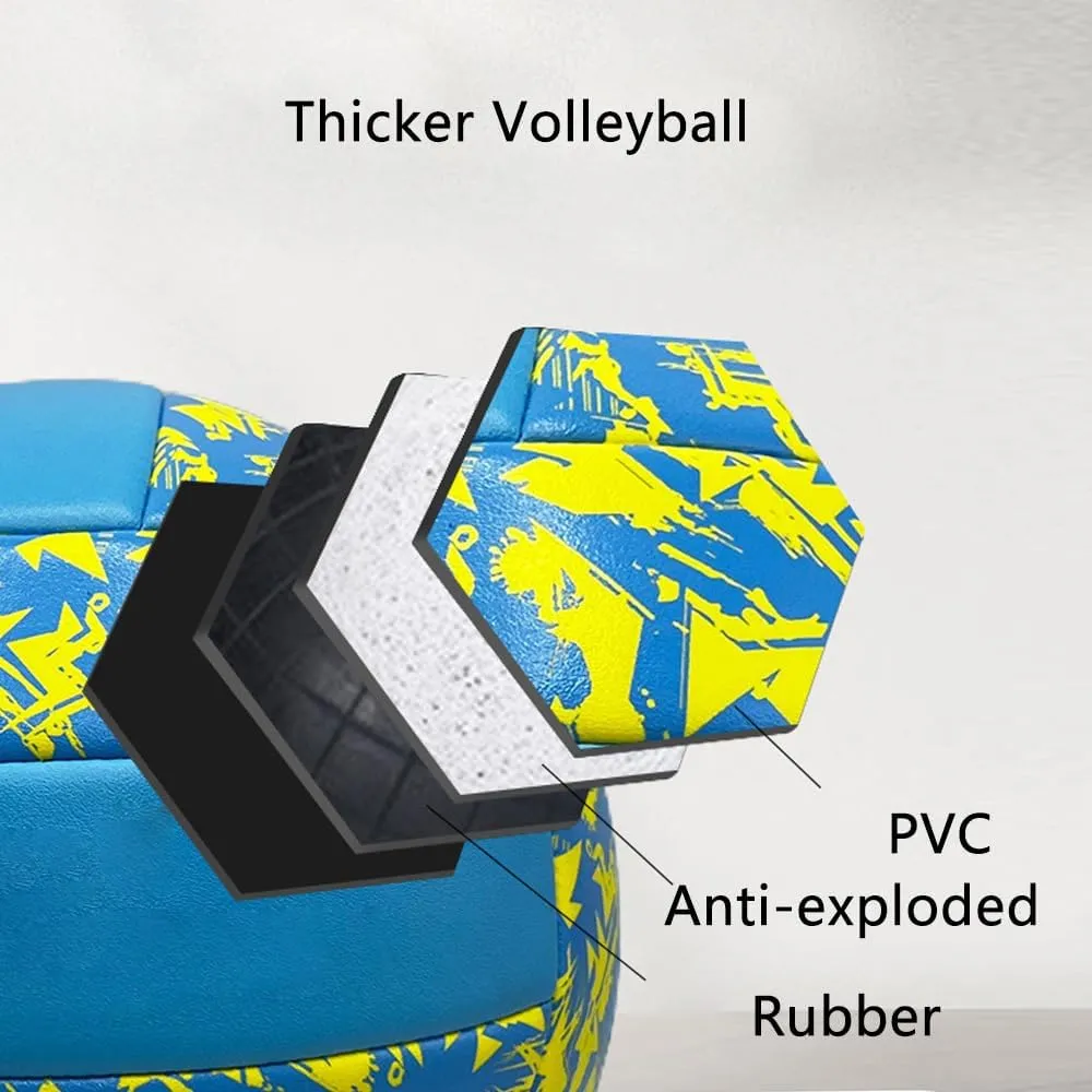 Volleyball Training Practice Official Size Indoor Outdoor Playground Sand Beach Come with Pump and Needle