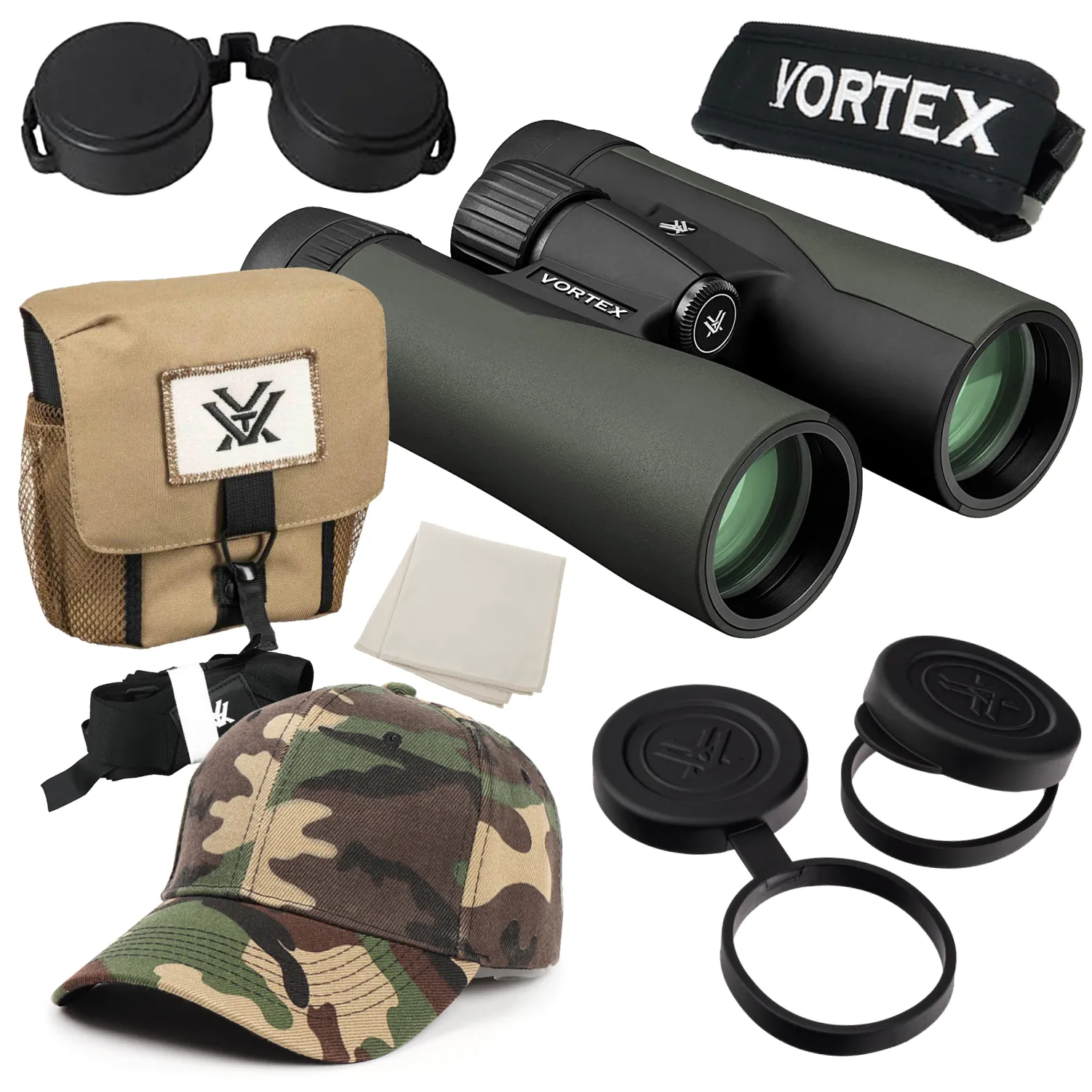 Vortex Optics Crossfire HD 8x42 Green Binocular (CF-4311)