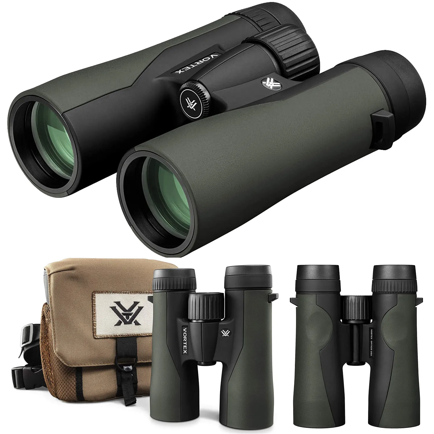 Vortex Optics Crossfire HD 8x42 Green Binocular (CF-4311)