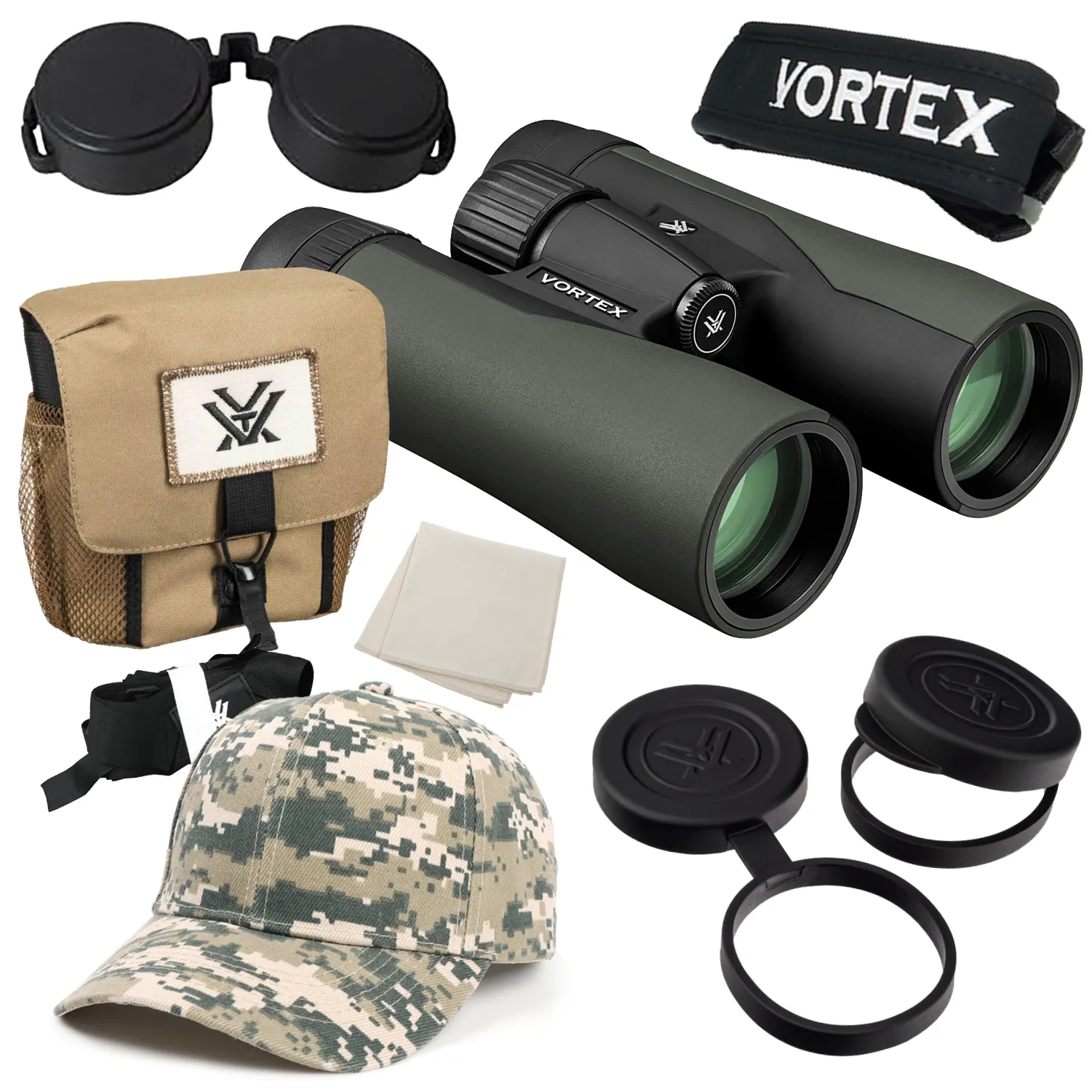 Vortex Optics Crossfire HD 8x42 Green Binocular (CF-4311)
