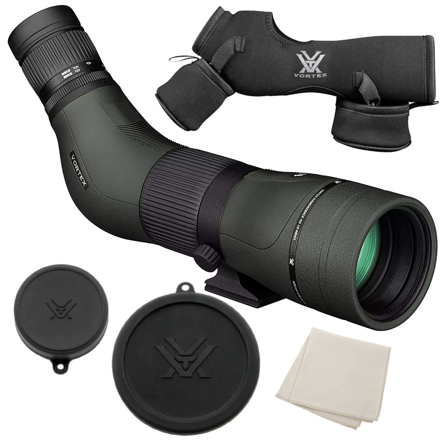Vortex Optics Diamondback HD Spotting Scope 16-48x65 Angled (DS-65A)