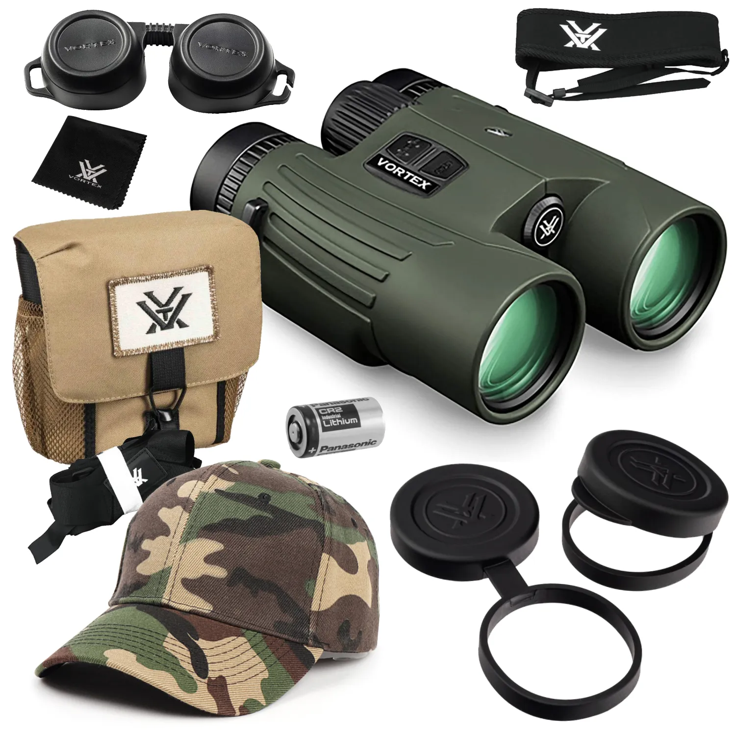 Vortex Optics Fury HD 5000 Roof Prism Laser Rangefinder Binocular (LRF301)