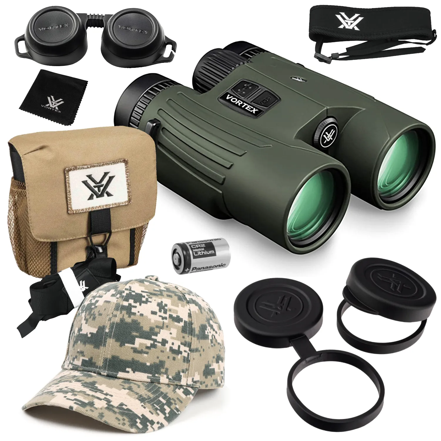 Vortex Optics Fury HD 5000 Roof Prism Laser Rangefinder Binocular (LRF301)