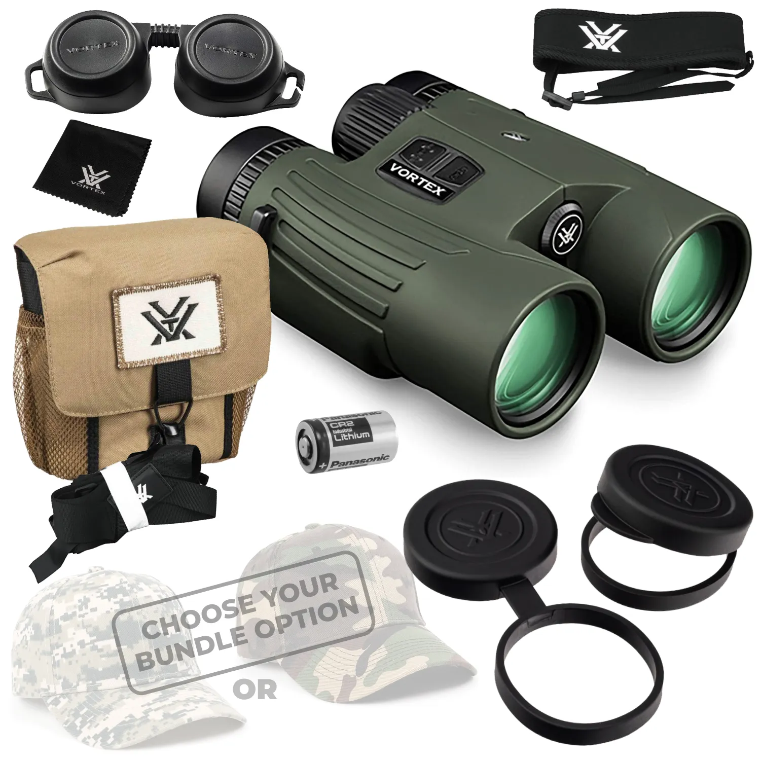 Vortex Optics Fury HD 5000 Roof Prism Laser Rangefinder Binocular (LRF301)