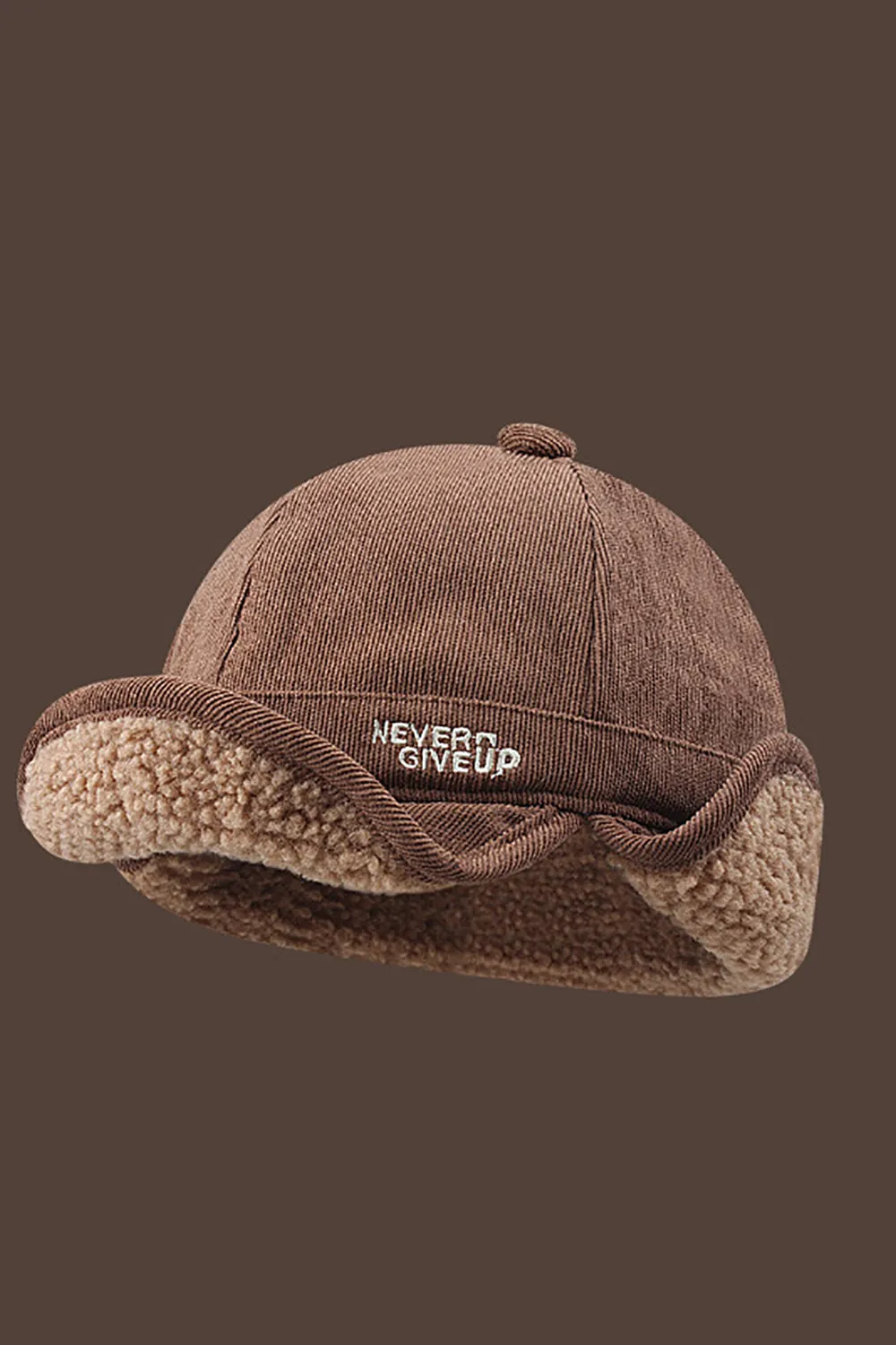 White Warm Peaked Hat