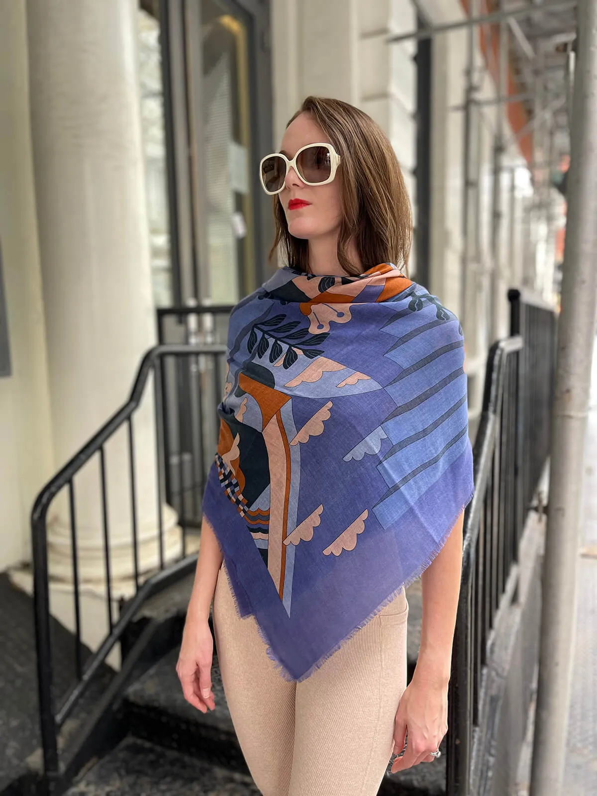 Wool Shawl Of Imagination